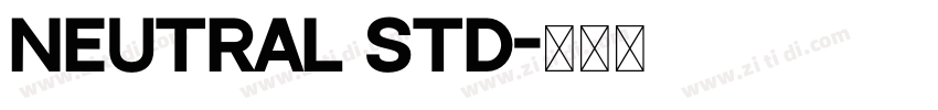 Neutral Std字体转换